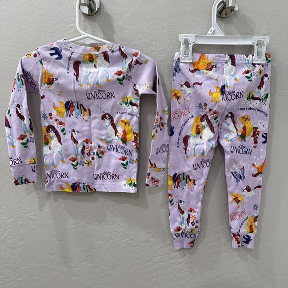 Books to Bed Uni the Unicorn Long John Pajamas - Picture 6 of 7